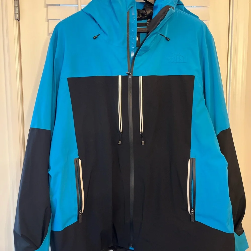 The North Face Men's Chakal Snowboarding Ski Jacket Blue Size XXL Waterproof